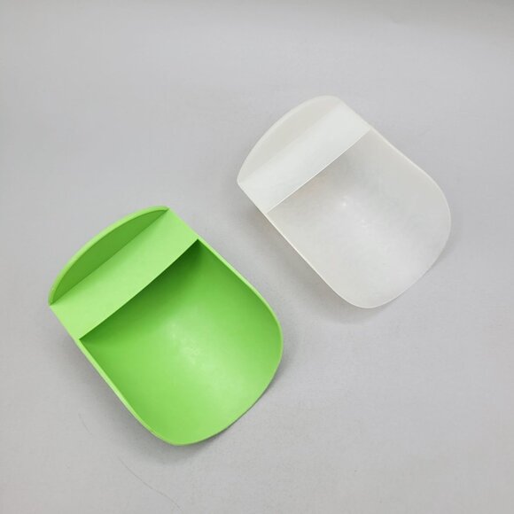 1970s Tupperware Rocker Scoops 292-8 Durable Plastic Kitchen Tools Set of 2 - Picture 3 of 6